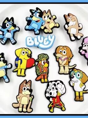 Cartoon Dog Shoe Charms - Assorted Colors